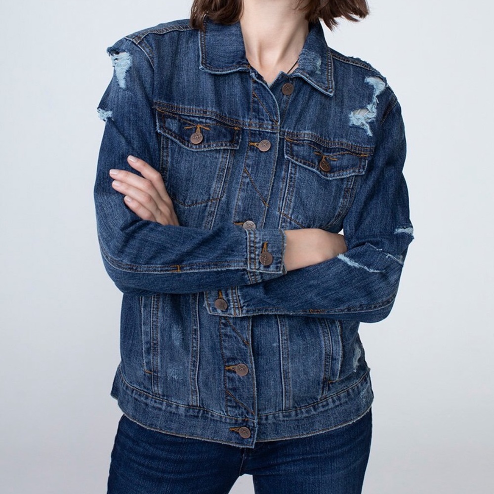 Mackenzie Oversized Trucker Jean Jacket